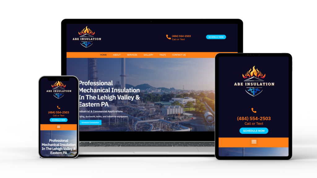 Insulation Contractor Website Design
